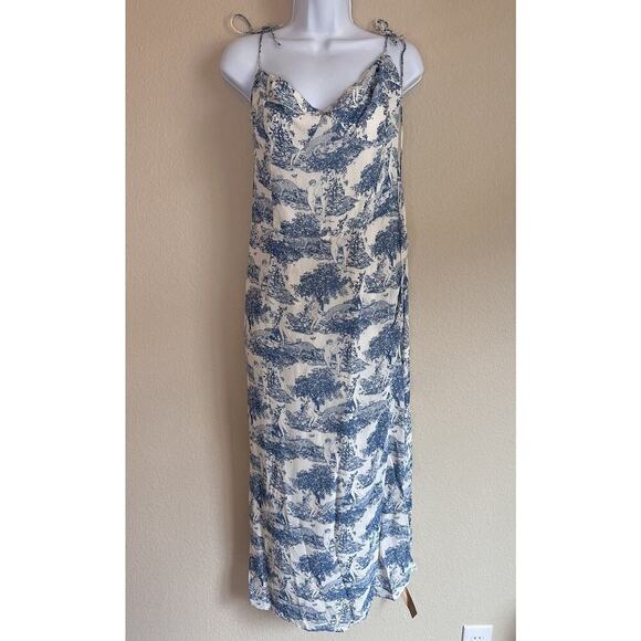 Reformation Blue and White Maxi Dress - Picture 2 of 11
